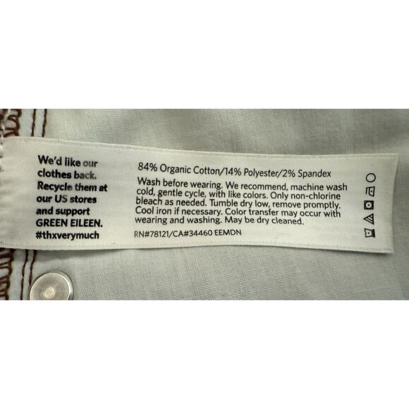 Eileen Fisher Organic Cotton Skinny Jeans Size 6 (Actual 32 x 31.5 inches) - Picture 7 of 8